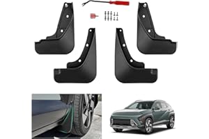 GAFAT Compatibles avec Hyundai Kona SX2 2024 2025 Garde-Boues, Kona SX2 EV Hybrid 2024 Protection Garde-Boue Avant et Arrière, Plastique ABS, Besoin de Percer, Kona 2024 Accessoires (Lot de 4)