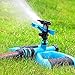 Produktbild BULY Rasensprenger Garten Sprinkler mit Auswirkungssprinkler, Automatische 360 Grad Rotierende, Einstellbarer Winkel und Abstand für Garten Rasen Bewässerung