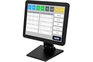 czyuRachel Caja registradora de 15 pulgadas, sistema de caja registradora, pantalla LCD táctil, modo táctil de diez puntos para venta al por menor, catering, hostelería