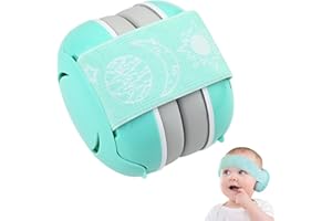 twirush Baby Ear Defenders, Baby Noise Cancelling Headphones Protectors Ear Defenders, Pressure-Free Ear Protectors with Soft Cushion and Adjustable Headband for Toddlers from 0 to 18Months