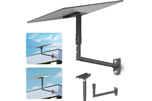 XLTTYWL® Vägg- & Stolpfäste för Starlink Standard 4X/4/3/2 & Enterprise | För Standard Gen 3/4X, 4x röradapter, 360° justerbar, Väderbeständig, Robust konstruktion, Idealisk för vägg, tak & husbil