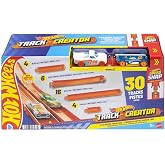 Hot Wheels Oyuncak Araba Par&ccedil;a Seti, Track Creator Deluxe Paketi ve 2 1:64 &Ouml;l&ccedil;ekli D&ouml;k&uuml;m Ara&ccedil;lar, 25 Feet Farklı Uzunlukta Hı