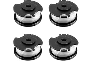 JAMSSOW 4 bobinas de hilo de repuesto GE-CT 18/28 Li, diámetro de 1,6 mm, 4,9 m de longitud, apto para desbrozadora inalámbrica Einhell GE-CT 18/28 Li, GE-CT 18/28 Li TC y GE-CT 18/260 Li (4 bobinas)