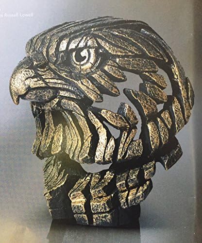 Falcon Bust - Golden by Edge Sculpture, Matt Buckley