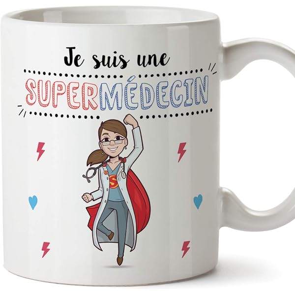 Tote Bag "Médecin Au Top" - Sac Cabas Réutilisable - Idée Cadeau Collègue, Retraite, Travail - Imprimé En France