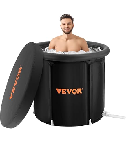 Couvercle De Baignoire De Glace Portable - Protecteur De Plongeon Froid, étanche, Résistant UV, 35x35x30 Pouces