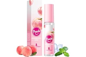 HOUSN Pfirsich Mundspray, 18ML, Mundspray mit Fruchtgeschmack,Atemerfrischer Mundgeruchspflege Mundspray, Frischer Atem und Mundgeruchspflege, Reduziert Mundtrockenheit