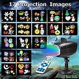 【VIELFÄLTIGE ANWENDUNG】: Dies ist eine Projektorlampe für viele Feste und Feiern, sie kommt mit 17 bunten, austauschbaren Muster-Folien, einschließlich Halloween, Weihnachten, Neujahr, Geburtstag, Valentinstag, Ostern und andere Feiern.