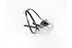 Champion L&J Pets UK Muselière en métal pour chien Amstaff & Pitbull et autres chiens (R1, noir)