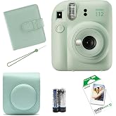 Instax Fujifilm Mini 12 Fotoğraf MakinesiAskıpil 10nanlu filmAlb&uuml;m YEŞİL, Instax