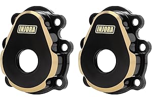 INJORA Cache-Poids Extérieur en Laiton de 31g/pcs Couvercles de Boîtier de Porte d'Essieu pour FMS FCX10 1/10 RC Crawler
