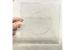 SouiWuzi 4pcs 2,6 mm Mini hama fusibili Perline Trasparenti Grandi pegboard per Perle del Materiale Modello Perle Perle artkal.