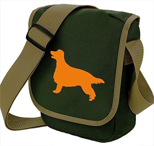 Irish Setter Bag Reporter Bag Shoulder Bag Red Setter Silhouette Irish Setter Gift Choice of Colours (Olive Bag)