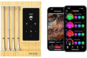 MEATER Pro XL [New] - Smart WiFi Meat Thermometer with Four Advanced Probes - Wireless Bluetooth, 550°C Open Flame Grilling, Multi-Sensor Probes | BBQ, Oven, Grill, Smoker, Air Fryer, Deep Fryer