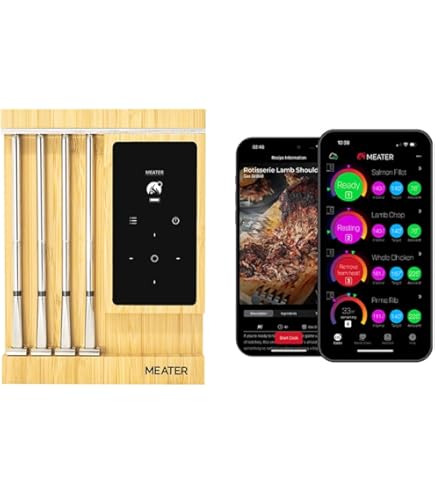 Thermomètre à Viande Intelligent Sans Fil Pro Duo – WiFi, Haute Résistance 1000°F, Sonde (Neuf)