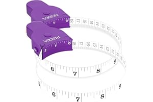 REIDEA Colorful Body Measuring Tape, Retractable push Button, Accurate body measurements, Easy to carry and versatile, Tracking weight loss, Tailoring, Handcrafts, Clothes(Lavender Purple)