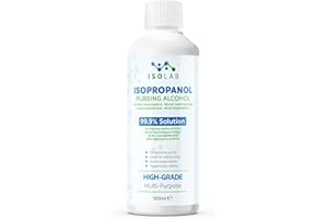 IsoLAB - Alcohol isopropílico - Isopropanol 99,9% puro, limpiador multiusos, desengrasante y disolvente - 500 ml