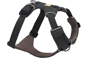 RUFFWEAR Szelki przednie, bardzo małe szelki dla psa, odblaskowa uprząż Y, regulowana, wygodna, wyściełana, na co dzień, bez ciągnięcia, 2 mocowania smyczy i pierścień w kształcie litery V, rozmiar
