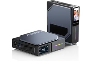 ‎ACEMAGIC ACEMAGIC S1 Mini PC 𝖶indows 11 Pro, Ιntel Alder Lake-N95(bis zu 3,4GHz), 16GB DDR4 512GB M.2 SSD Mini Desktop Computer mit LCD-Display, RGB-Licht/Dual-WiFi/4K UHD/Dual LAN Tower PC für Heim/Büro.
