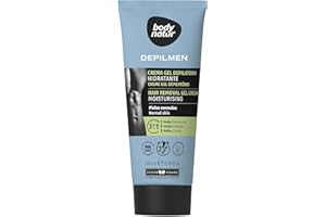 BODY NATUR - Depilmen Cremas Depilatorias Hidratantes para Hombres de 200 ml | con Aloe Vera y Manteca de Karité | para Pieles Sensibles | Elimina el Vello y Cuida Tu Piel