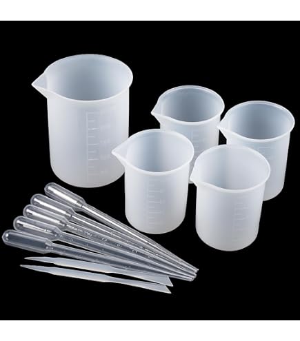 3 Pezzi Misurini In Silicone 600 Ml /250 Ml /100 Ml, Bicchieri