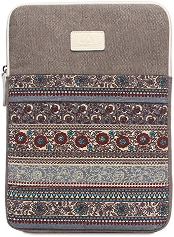 11 Inch MacBook Air Sleeve Waterproof Canvas Laptop Carrying Sleeve Case Bag for 11-11.6 Inch MacBook Air Ultrabook Netbook Tablet, 11 Laptop Sleeve -Light Grey