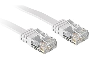 Lindy Cavo di Rete Flat U/UTP Cat6 Bianco 5m