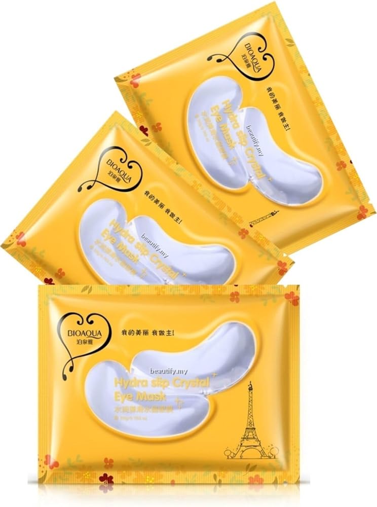 Bioaqua Nem Bandı Kristal Kolajen 3'lü Göz Maskeleri 7,5 gr x 3, MIN76