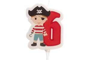 dekora 345260 - urodziny świeca dekoracyjna pirat - numer 6