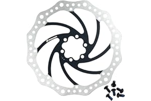 Bynccea 140 mm 160 mm 180 mm 203 mm Bicycle Brake Disc with 6 Screws for Mountain Road Bike MTB BMX