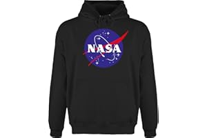Shirtracer - Hoodie Herren Pullover Männer - Sprüche Statement - NASA Meatball Logo