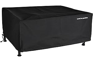 Cook'in Garden – Housse de protection pour Plancha - Toutes marques – Déperlante - Imperméable – Dimensions L82*l59*H21 cm – Rectangulaire -Noir