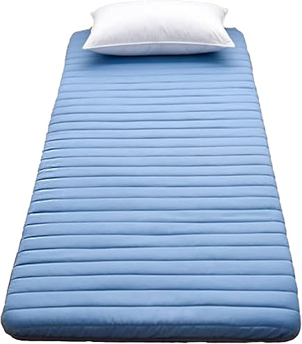 XDone Vloermatras, enkele verdikte 5 cm, zachte futonmatras, Japanse tatami- mat, draagbare oprolbare matras, opvouwbaar slaapbedkussen voor thuis, camping, bank (grijs, 90 x 200 cm XDone Vloermatras, enkele verdikte 5 cm, zachte futonmatras, Japanse tatami- mat, draagbare oprolbare matras, opvouwbaar slaapbedkussen voor thuis, camping, bank (grijs, 90 x 200 cm