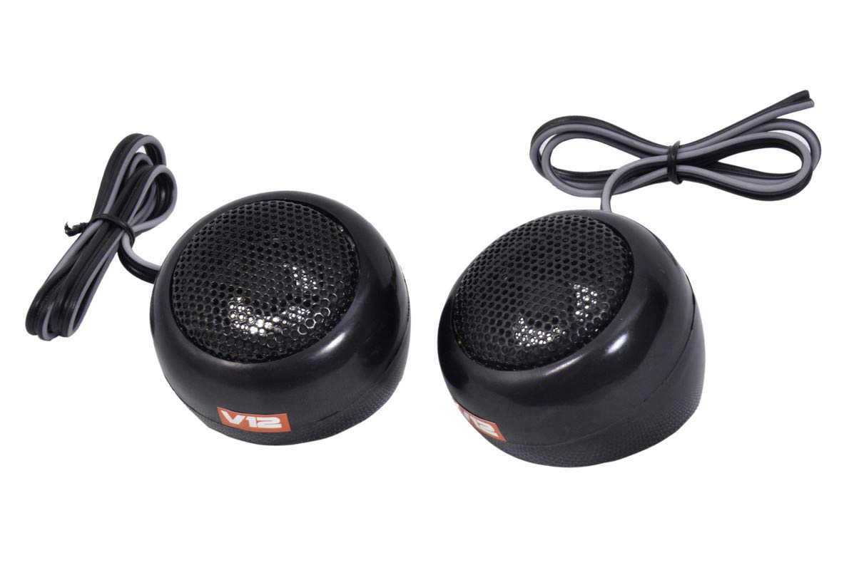 ERH India Car Tweeter High-Power 300 W Dome Tweeter for car Audio System, Impedance : 4 OHMS Frequency Range 6K-18KHz Sensitivity 90db/1M/1W Power Handling with Crossover Network piezzo Tweeter
