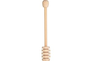 KitchenCraft Cuchara o Palito Mielero de Madera Natural, 16 cm