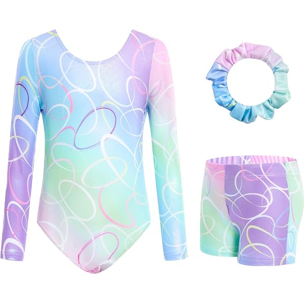 BAOHULU Gymnastikanzug Für Mädchen – Glitzernder Tank-Einteiler Mit Shorts, Für Tanz & Turnen