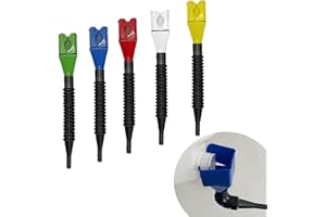Wondsea 5 Pièces Entonnoir Carburant Pliable,Outil De Drainage Flexible Entonnoir à Clapet,Entonnoir Huile Moteur, Entonnoir Plastique Flexible,Entonnoir en Plastique pour la Voiture et la Maison