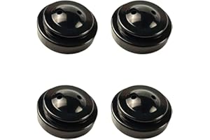 SAGASAVE 4Pcs Black Desk Flag Holders, 2 Holes Plastic Mini Flag Holder Round Base Miniature Flag Stands for Home Office Conference Desktop Display Decor