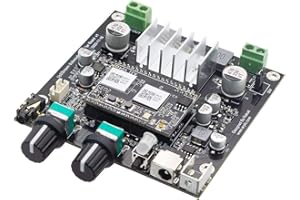 Arylic Up2Stream Amp Sub Carte de subwoofer, carte amplificateur audio domestique WiFi et Bluetooth pour kit de bricolage Connexion sans fil Lecture de synchronisation multiroom/multizone pour AirPlay