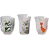 SELETTI Set 3 Bicchieri in Vetro Hybrid-Aglaura Ø Cm.8 H. 9,3/10,7
