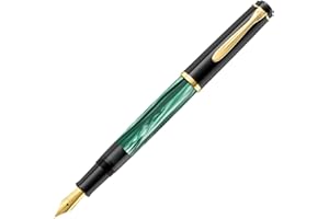 Pelikan M200 Penna stilografica Classic 200, pennino EF, verde, en caja de regalo