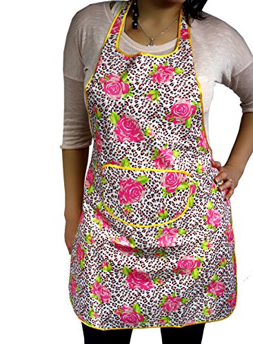 Schürze aus Gummi, abwaschbar, Gartenschürze, Kochschürze, Arbeitsschürze, Einheitsgröße, SW627, ,