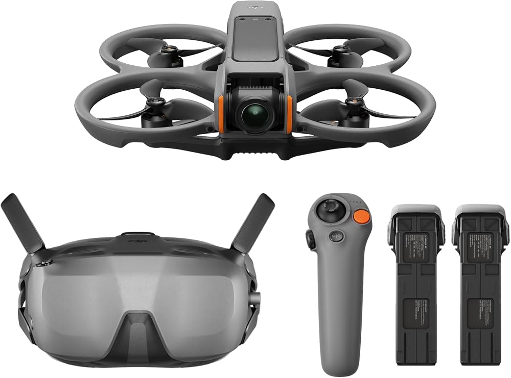DJI AVATA 2 FLY SMART COMBO (THREE BATTERIES) | Gözlük N3 ve RC Motion 3, Sürükleyici Uçuş Deneyimi, Dahili Pervane Koruması, Kolay Çevirme/Rulo içerir