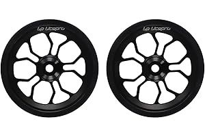 HEIBTENY 82mm Easy Wheel Kit for Brompton Folding Bicycle Ideal Spare Tire Solution (black)