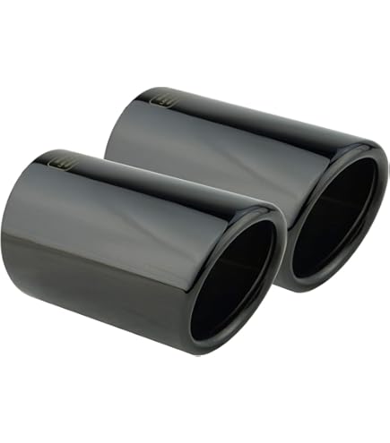 Terminale Di Scarico In Acciaio Inox Nero Per BMW - 70mm, Plug&Play, Senza Saldatura - Foto 2