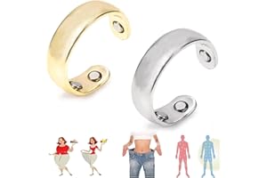 KOLARMO Olux Ring 1ST Gen,Olux Magnetic Ring,Lymphatic Drainage Therapeutic Magnetic Ring,Acupressure Magnetisc Ring Olux Rings (2pcs)