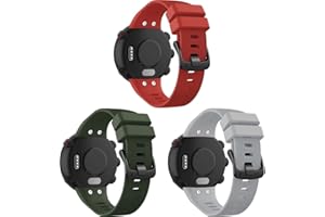 Chainfo Bandas de Repuesto Compatible con Garmin Forerunner 45 / Swim 2, Reloj Correa de Silicona Suave Correas Pulseras Correa Deportiva Pulsera NO220902