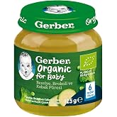 Gerber Organik Bezelye, Brokoli ve Kabak P&uuml;resi 125 gram
