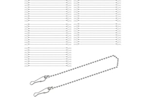 CLVPAI Pince à chaîne pour mât de Drapeau-Spring Clips Hooks for Flag Pole,for Eyelet Flag Keys Washing Line (Chaîne de Suspension pour mât d'affichage)