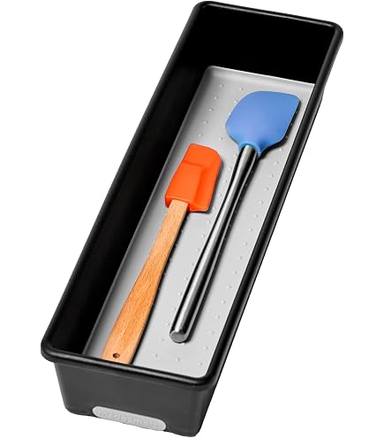 Madesmart Classic Mini Bestecktablett – Organizer Für Küchenschublade – Kompakt & Rutschfest – Granitfarben